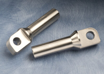 Metal components produced by machining