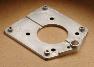 Close up view of a metal casting.