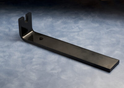 Forged part in a black finish