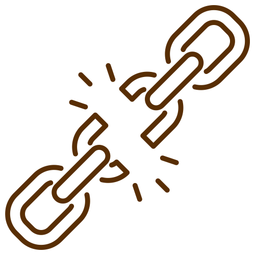 Icon of a broken part